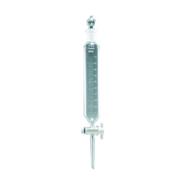 東京硝子器械 共通円筒分液ロートTFコック球栓200mL 000-15-67-03 1点