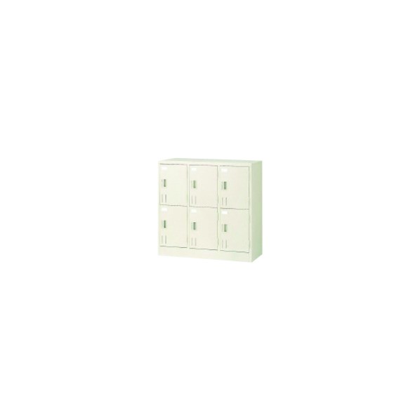 ※法人専用品※プラス 多人数ロッカー SH-G6A 6人用錠付 (504515) SH-G6A 1点