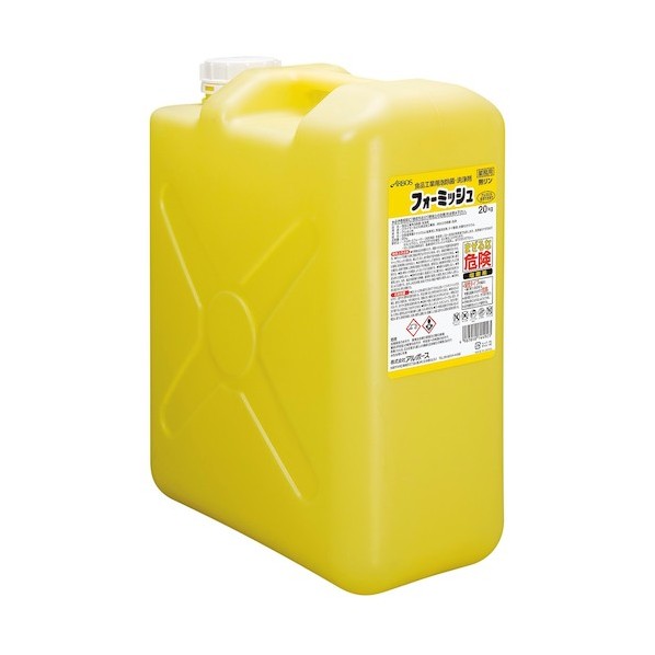 アズワン アルボース 食料雑貨類製作用泡除菌･洗い濯ぎ剤 フォーミッシュ 20kg 4702700 61-7974-74 1点