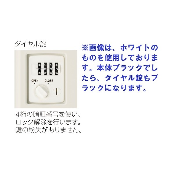 ※法人専用品※アイリスチトセ 扉大スリット穴付き(4人用) ブラック SSN45PB-4LAB-NBK 1点|DIY FACTORY ONLINE SHOP
