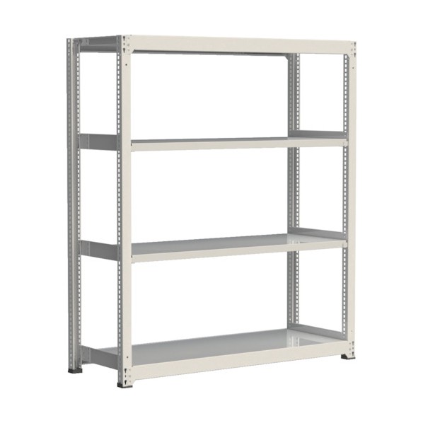 ※法人専用品※アイリスオーヤマ 中量ラック(300kgタイプ･高サ1500mm) 単体型･高サ1500mm ホワイト M3K1245154 1点｜DIY FACTORY ONLINE SHOP