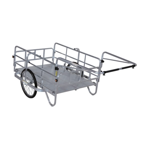 ※法人専用品※ハラックス コンパック折りたたみ式リヤカー HC-1208 1点 リヤカー-運搬器具-花・ガーデン・DIY