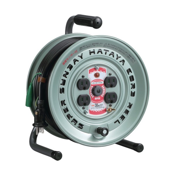 ハタヤ スーパーサンデーリール 幅×奥ふかさ×高さ:275×216×350粍 GV-301KS 1点【2506DFD_3】