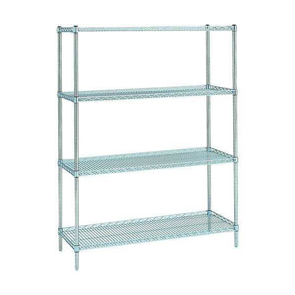※法人専用品※エレクター サイドアップエレクター・シェルフ (P) DB付 4段 W1518&times;D460&times;H1384mm MU1520P1390W4 1台｜DIY FACTORY ONLINE SHOP