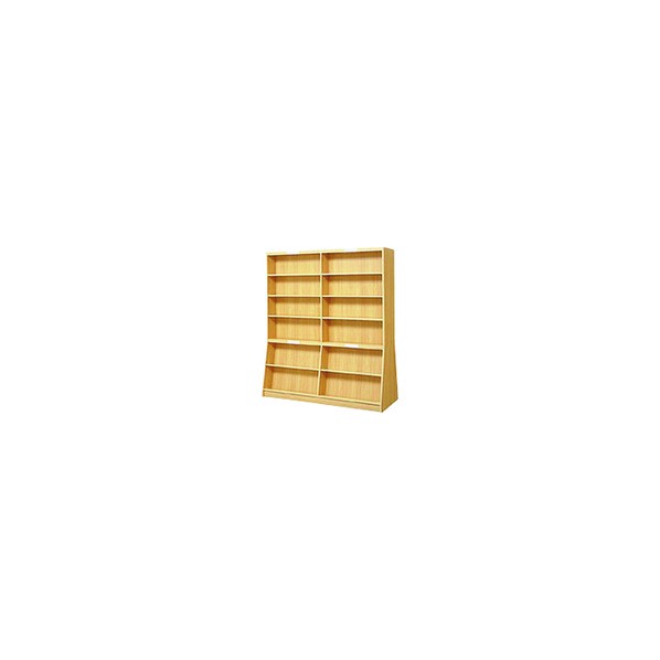 ※法人専用品※プラス 23001)傾斜書架(両面型) TJ-A26KR 1点｜DIY FACTORY ONLINE SHOP