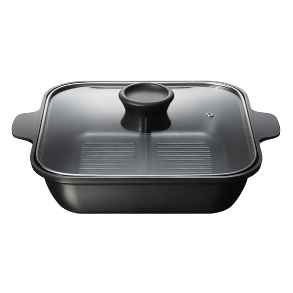 スキップタイム IH対応角型二食鍋 32.5×26.5×11.5cm RB-2868 1個