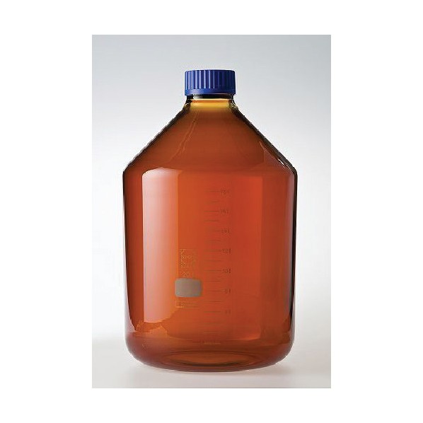 柴田科学 耐熱ねじ口びん 広口 茶褐色 青キャップ付 20000mL 20L 茶褐色 017250-120000 1個|DIY FACTORY ONLINE SHOP