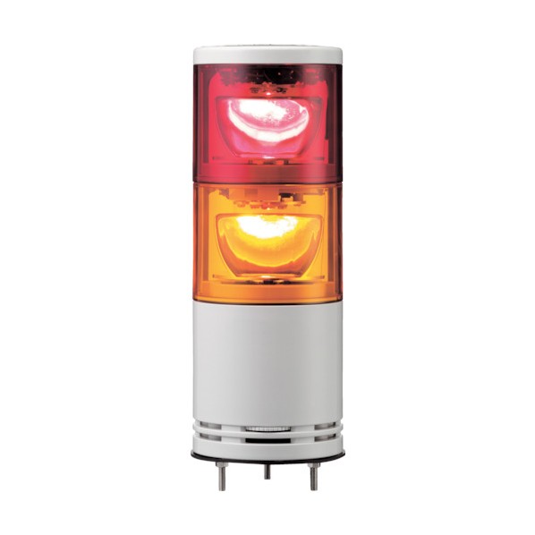 デジタル アローシリーズ赤黄φ100積層式LED回転灯100V2段 UTLR-100-2RY｜DIY FACTORY ONLINE SHOP