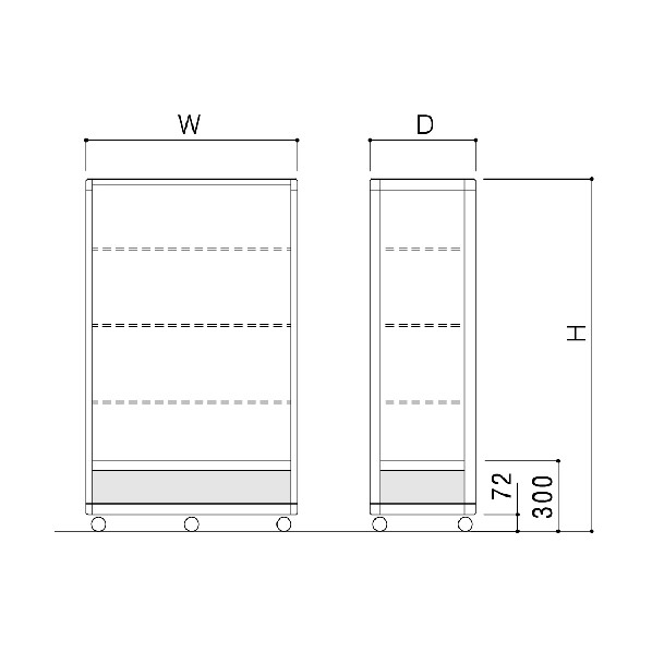 ハヤノ産業 エクシード ハイケースF ブラック プッシュ錠付 1500×600×H1800 F15-608-B-P 1点