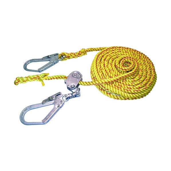 まつうら工業 ニューテトロン水平親綱 両端フック、片側緊張器付 16mm×20m NEW-TETORON-WF-1620 1本