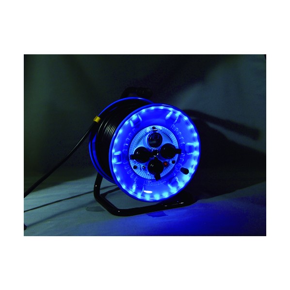 日動工業 LEDラインドラム 防雨型 3芯 アース付 30m NPWL-EB33-B 1個