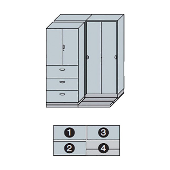 ※法人専用品※ナイキ 2列2連ベースセット MCW-2218-AA-W 1点|DIY FACTORY ONLINE SHOP