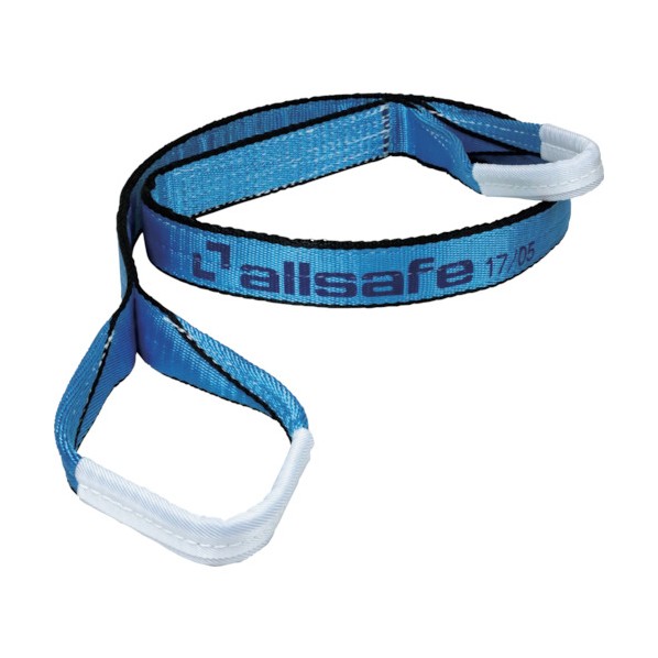 オールセーフ allsafe オールセーフスリングベルト3E25x6m スカイブルー AS3E25-60 1台