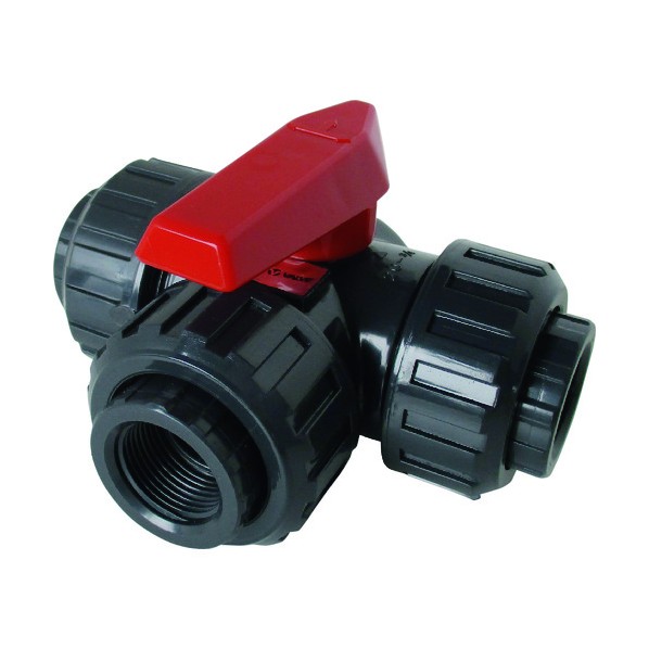 ※法人専用品※積水 三方ボール 本体材質PVC シール材質FKM ねじ 50A ST50NF 1点｜DIY FACTORY ONLINE SHOP