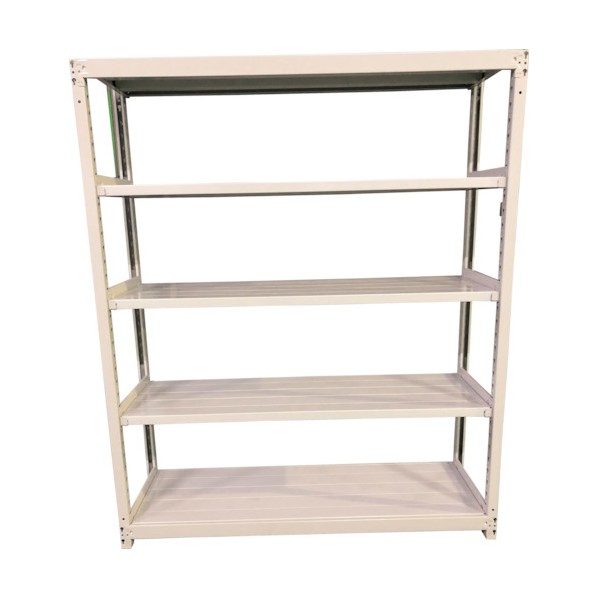 ※法人専用品※双福鋼器 軽中量ボルトレスラック 200kg 1500×600×1800 天地5段 単体 ホワイトグレー TS6560-5T 1点|DIY FACTORY ONLINE SHOP