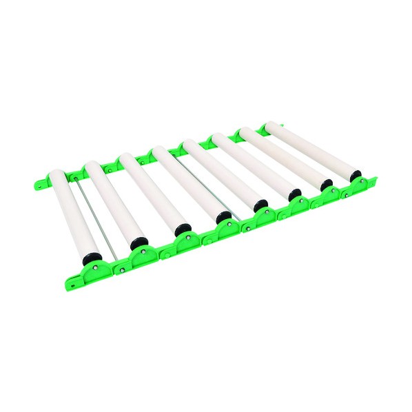 サンコー カーブモ段差モ使エル継ぎ合わせる式巻きコンベアー ROLLCONV 1台 物流・運搬器具-DIY・工具