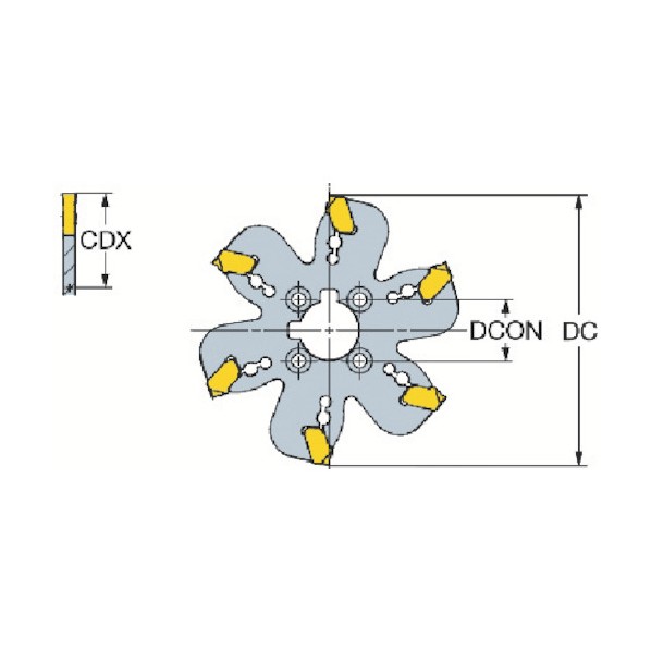 サンドビック コロミルQDホルダ QD-H-125X32-M｜DIY FACTORY ONLINE SHOP