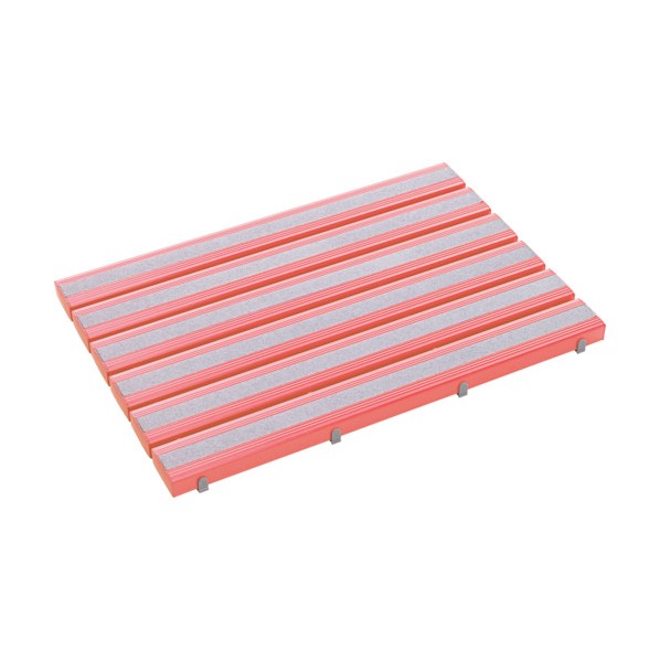 テラモト抗菌すべり止め安全スノコ 組立なし 600×900mm900 x 600 x 48 mmピンクMR-098-341-5