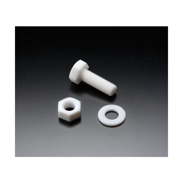 フロンケミカル フッ素脂(PTFE)六角雄捩子M6(10個入) NR1663-002 10個