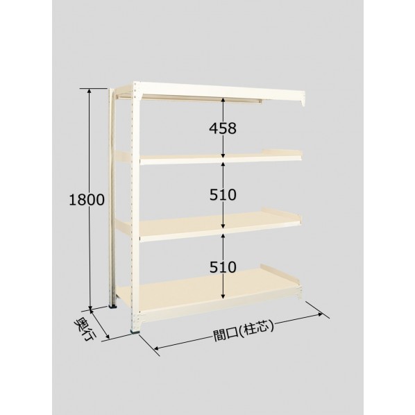 サカエ中量棚BW型(500kg/段･連結･高さ1800mm･4段タイプ)BW1764R｜DIY FACTORY ONLINE SHOP
