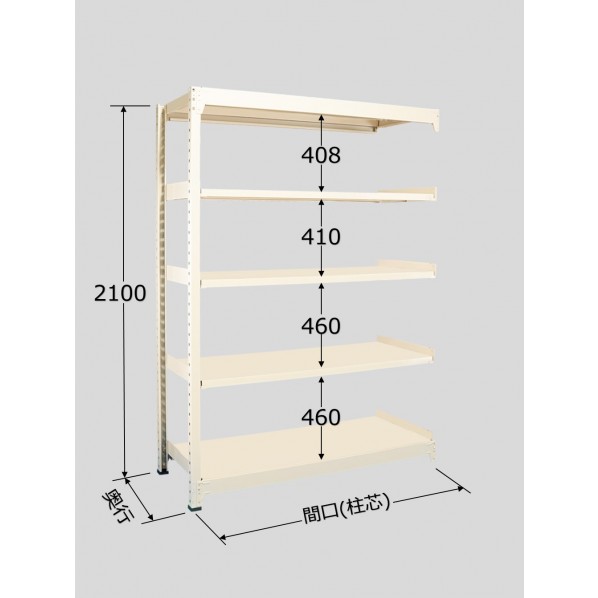 サカエ中量棚BW型(500kg/段・連結・高さ2100mm・5段タイプ)BW2325R|DIY FACTORY ONLINE SHOP