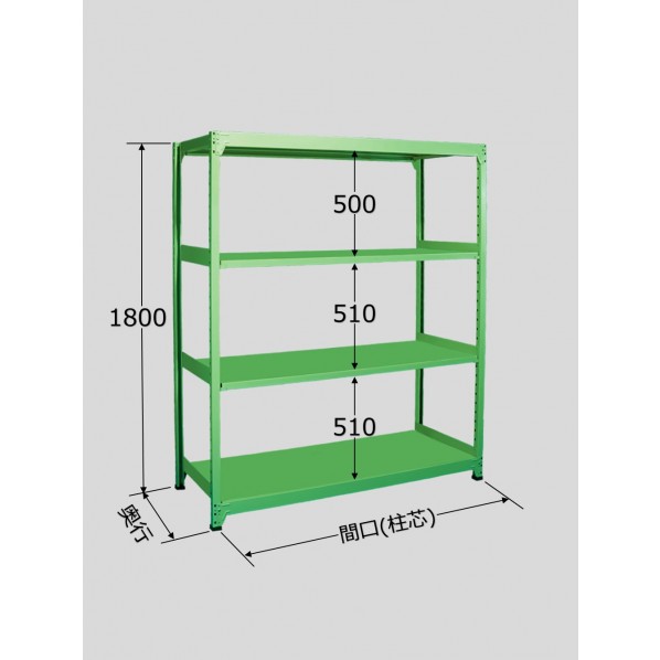 サカエ中軽量棚ML型900×600×1800mmグリーンML1144|DIY FACTORY ONLINE SHOP