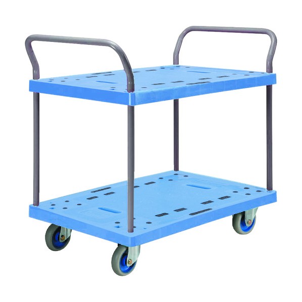 ※法人専用品※金沢車輛 大型樹脂台車 2段式両ハンドル付 NP-309 1点｜DIY FACTORY ONLINE SHOP