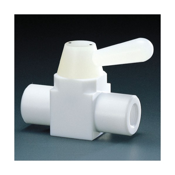 フロンケミカル フッ素樹脂（ＰＴＦＥ）二方ボールバルブＲＣ１／２パーフロ NR0001-007 1｜DIY FACTORY ONLINE SHOP