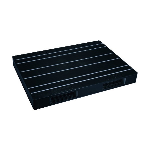 ※法人専用品※岐阜プラスチック工業 パレットJCK-R2･105140 両面二方差し 自動倉庫対応 ブラック 1点｜DIY FACTORY ONLINE SHOP