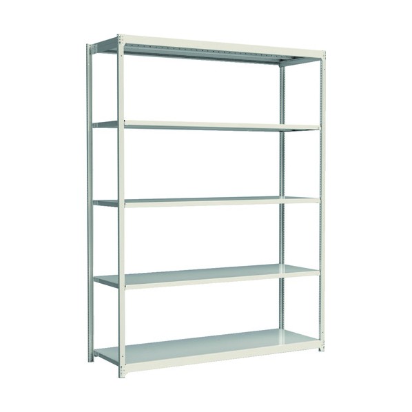 ※法人専用品※アイリスオーヤマ 軽中量ラック(200kgタイプ・高サ1800mm/2100mm) 単体型・高サ1800mm ホワイト ML2K1860185 1点|DIY FACTORY ONLINE SHOP