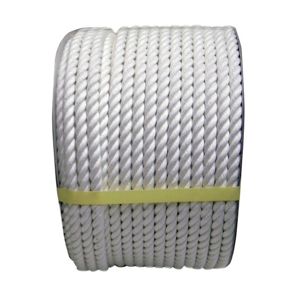 まつうら工業 クレモナSロープ(3打ち)ドラム巻 12mm×100m 白 KMS-12X100-DR 1巻