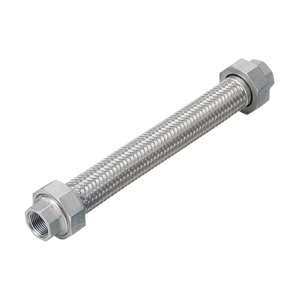 南国フレキ工業 ユニオン無溶接式フレキＡＬＬＳＵＳ３０４２０Ａ×８００Ｌ NK113-20-800 1
