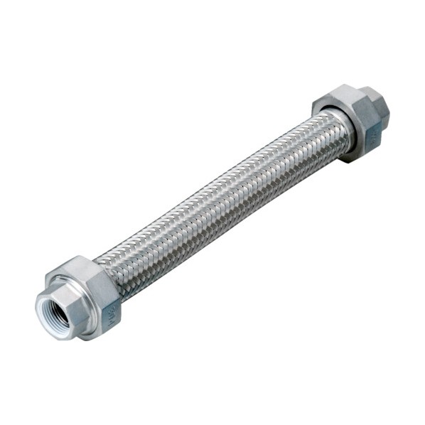 南国フレキ工業 シールコートユニオン無溶接式フレキＡＬＬＳＵＳ３０４４０Ａ×７００Ｌ NK113P-40-700 1