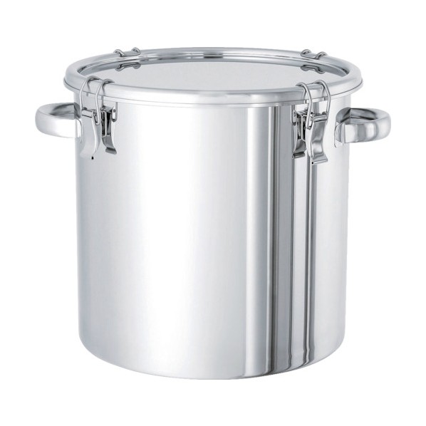 日東金属工業 ステンレスタンクストレートクリップ式密閉タンク(フタ付)65L CTH43 1個