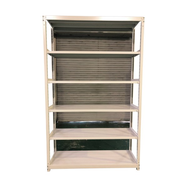 ※法人専用品※双福鋼器 軽中量ボルトレスラック 200kg 1200×600×2400 天地6段 単体 ホワイトグレー TS8460-6T 1点|DIY FACTORY ONLINE SHOP