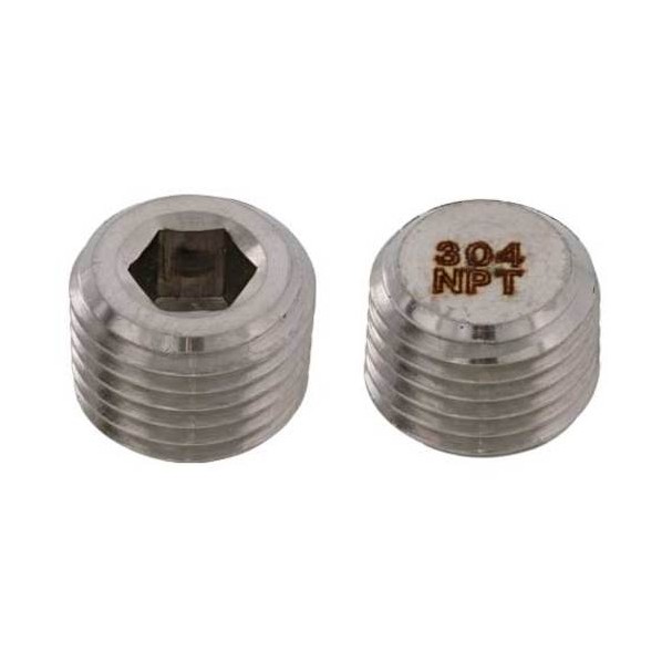 サンコーインダストリー SUS316Lプラグ 沈み NPT 1/4 A0-12-5640-8020-0000-00 100本