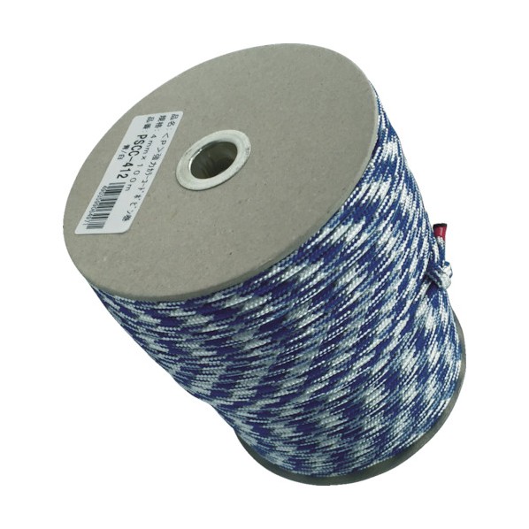ユタカ 強力カラーコード４ｍｍ×１００ｍ（青／白） 130 x 130 x 155 mm PSCC-412