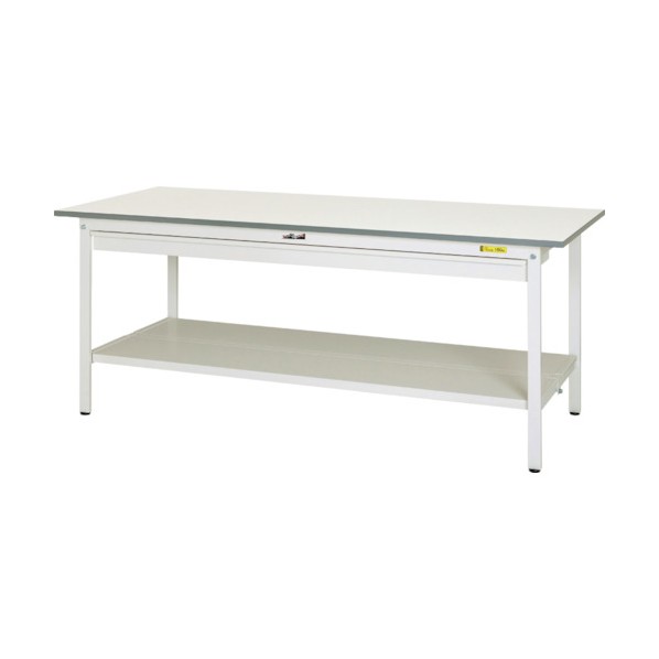※法人専用品※山金工業 ワークテーブル 150シリーズ 固定式 ワイド引出し付 SUP-1260WTT-WW 1点｜DIY FACTORY ONLINE SHOP