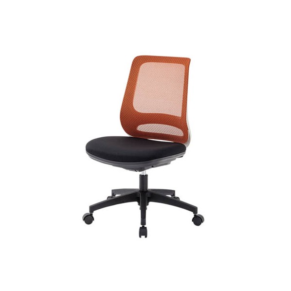 東洋工芸 メッシュチェア 肘無し オレンジ GS210 M2 1脚|DIY FACTORY ONLINE SHOP