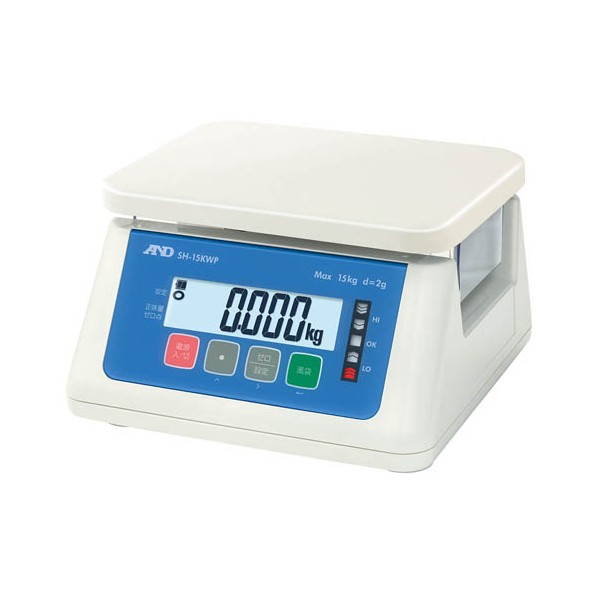 エー・アンド・ディ 防水デジタル秤 30kg/5g IP67 236(W)×260(D)×148(H)mm SH30KAWP 1台