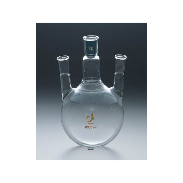 アズワン 共通摺合三口フラスコ 300ml 1-4361-09 1個