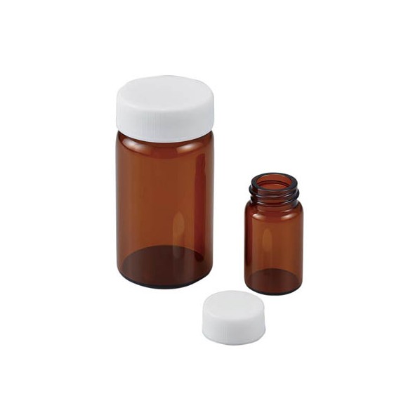 日電理化硝子 ねじ口瓶(スクリューバイアル 茶色) 15mL SV-15 50本