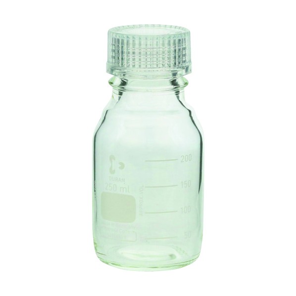 柴田科学の科目 ねじ口びん 250ml 澄み切った旗がしら付 017200-2503A 10個