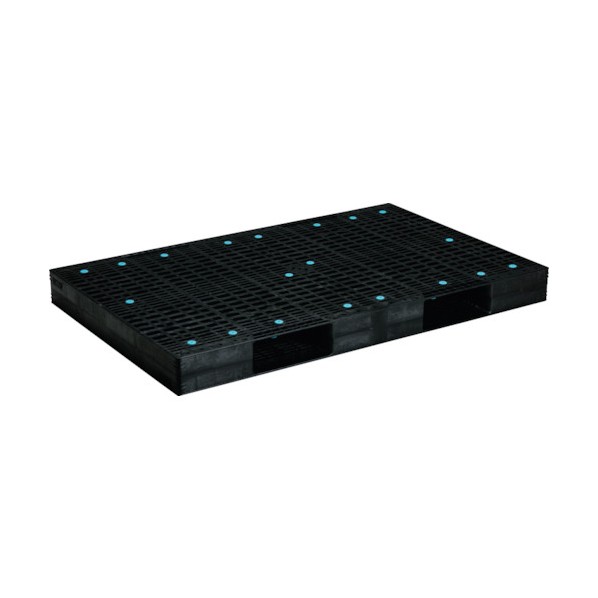 ※法人専用品※サンコー プラスチックパレット 820052 R2-115180F ブラック 82005201BKRCP 1点