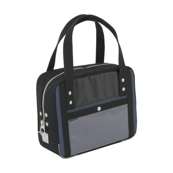 SANEI SANEI キャンヴァス電子メール用豆の町(SS)馬蹄錠金具付 紺 29 x 32 x 6 糎