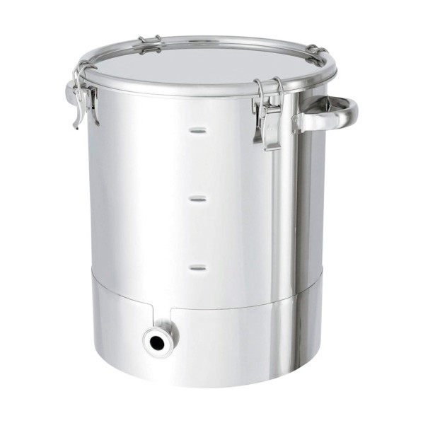 日東金属製作 片テーパー型密閉入れもの 目盛付 ゼムクリップ式 35L KTT-CTH-M-36 1個