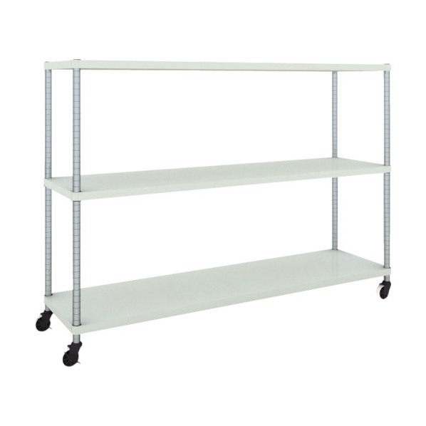 ※法人専用品※トラスコ PER-4643-U125-W フェニックスラック 1800X450 3段 U車輪付 W色PER4643U125W8000 PER-4643-U125-W 1個｜DIY FACTORY ONLINE SHOP