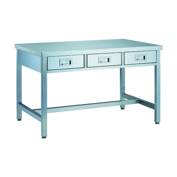 ※法人専用品※トラスコ オールステンレス引出付作業台 引出3個付 1500X750 SWD3-1575 1点|DIY FACTORY ONLINE SHOP