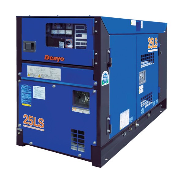 デンヨー 防音型ディーゼルエンジン発電機 20/25kVA(50/60Hz) DCA-25LSK 1点