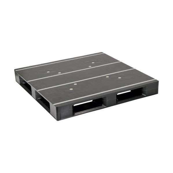日本プラパレット 可塑性物質調色板ZFD-1111FE-RR 片面四方差し 黒 ZFD1111FERRBK 1点
